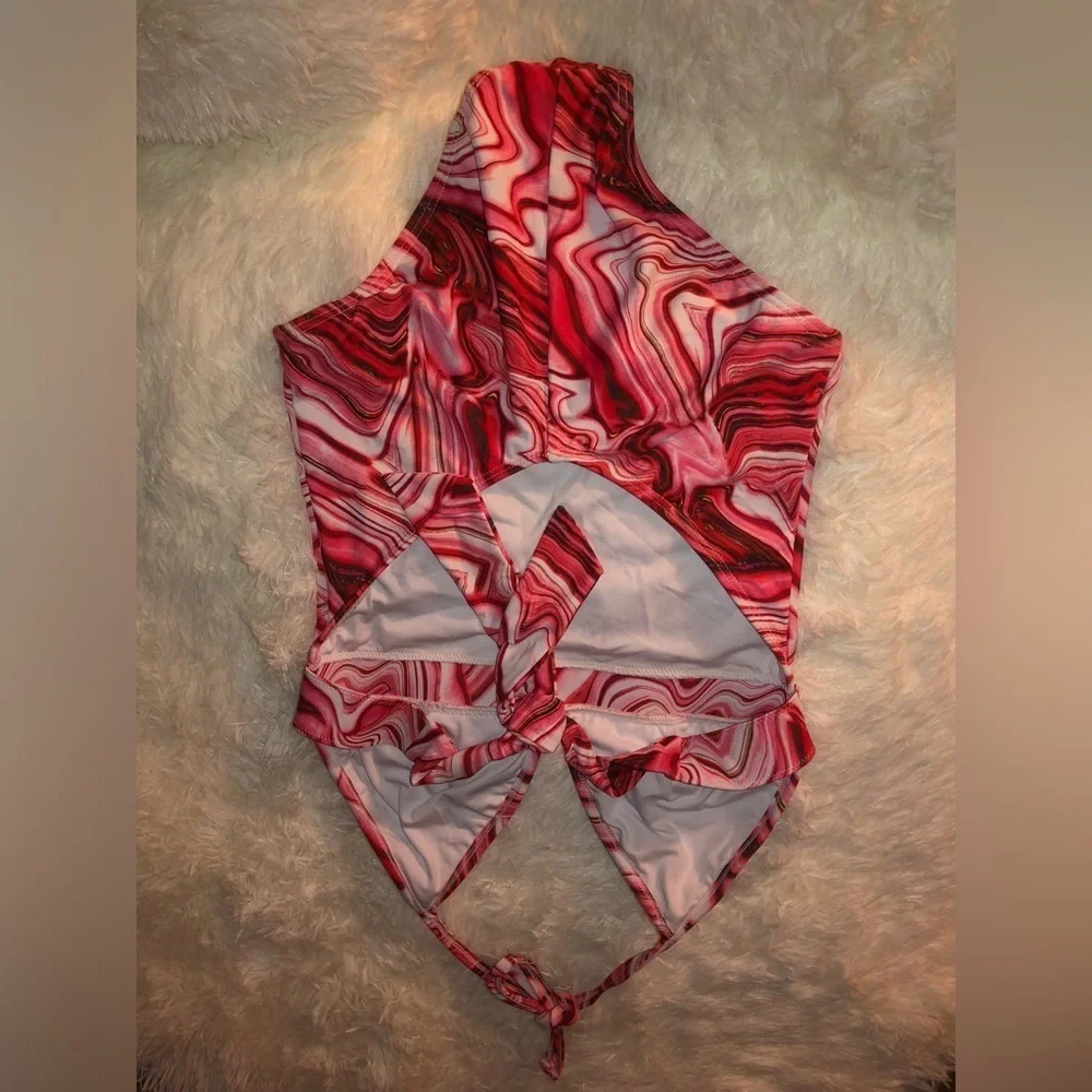 Stylish Dark Pink/ Pink One Piece